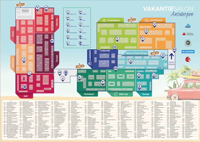 Vakantiesalon Antwerpen Beursplan 2018